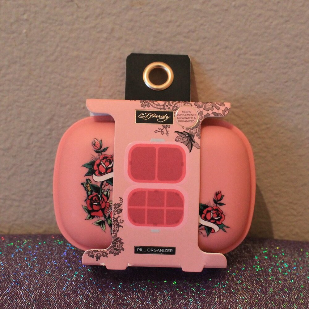 Ed Hardy Pill Organizer/Jewelry Box NWT